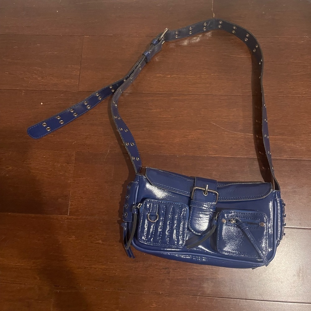 nwot free people High Speed Crossbody Bag in rhythm Blue
